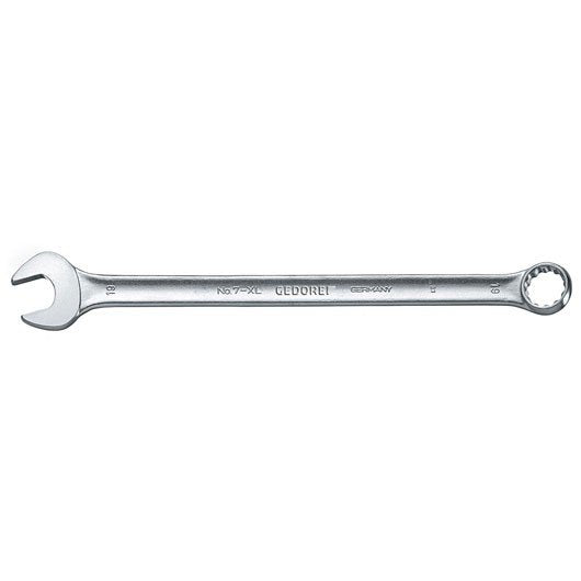 Llave De Anillo Abierta Gedore 7 Xl 10, Extralarga, 10 Mm (Cromada, Anillo Lateral En Ángulo De 15°) 6097300