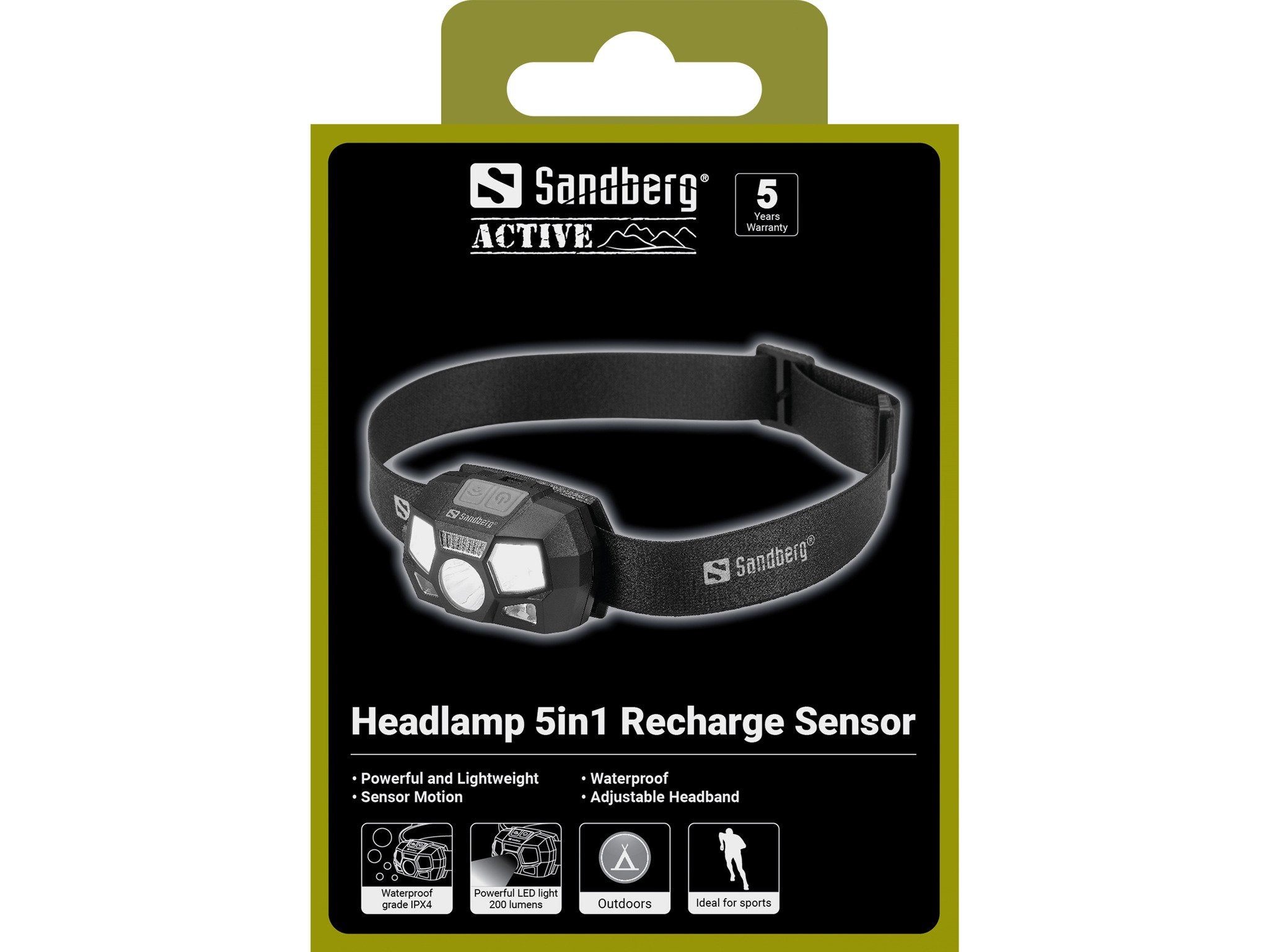 EAN 5705730421105 - Sandberg Headlamp 5in1 Recharge Sensor imagen 2