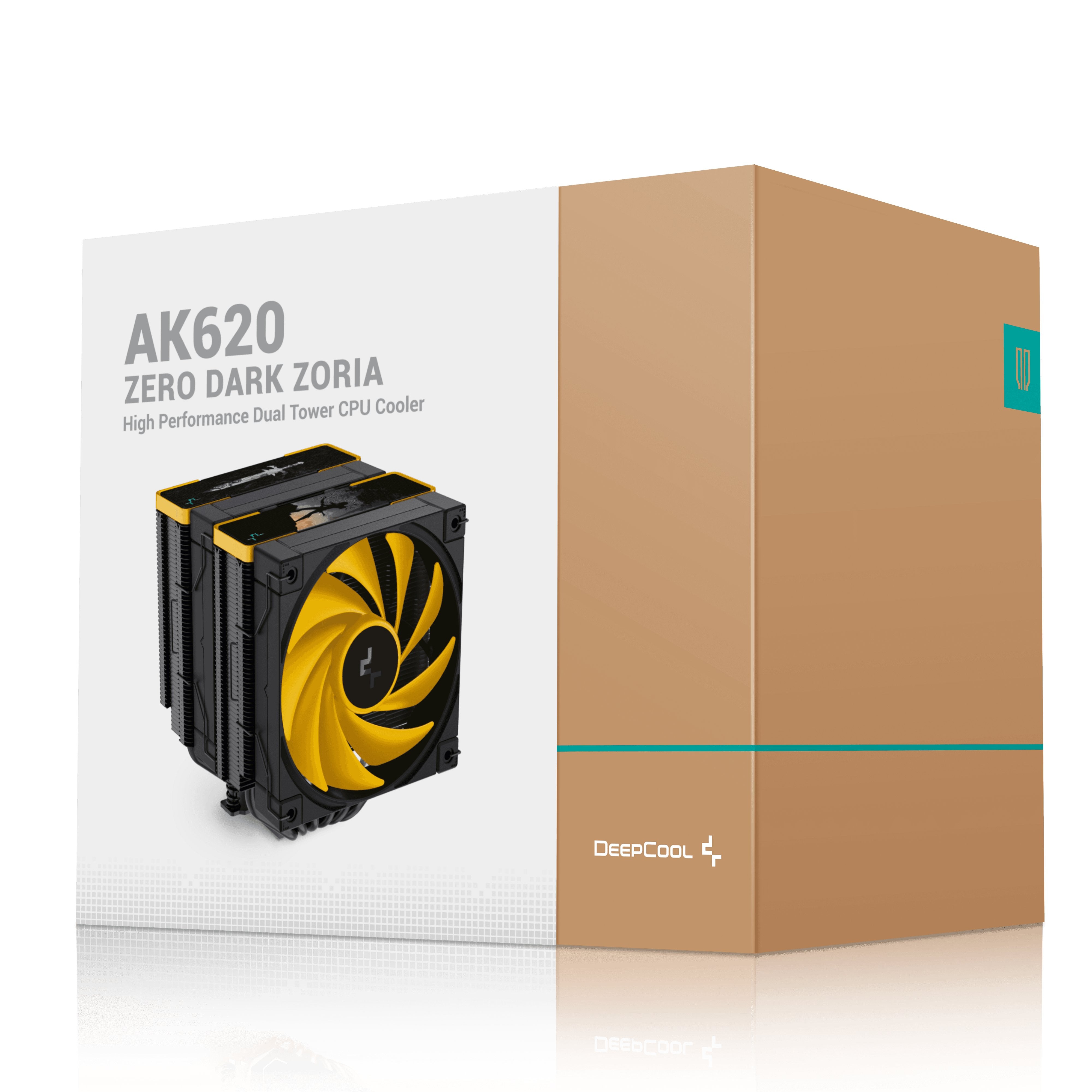 EAN 6933412728641 - DeepCool AK620 Zero Dark Zoria Procesador Refrigerador de aire 12 cm Negro, Amarillo 1 pieza(s) imagen 10