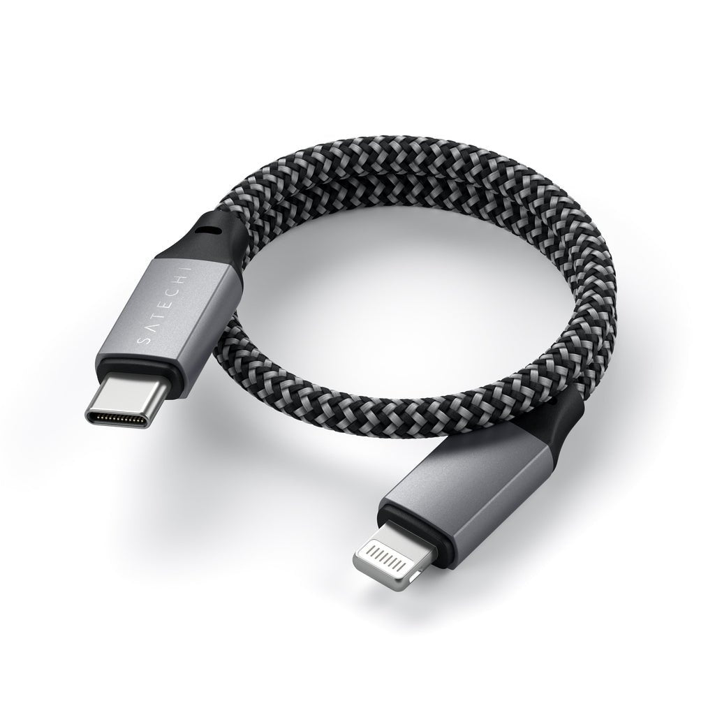 Usb Cable 0.25 M Usb C Usb C/Lightning Black, Grey