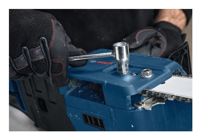 Motosierra A Batería Bosch Professional Biturbo Gke 18v-40 Professional Solo, 18 Voltios Azul, Sin Batería Ni Cargador 06008d3000