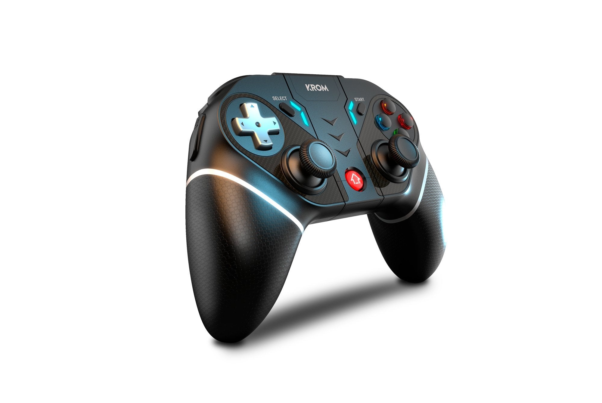 Krom Kexal Negro, Rojo, Blanco Bluetooth/Usb Gamepad Analógico/Digital Android, Nintendo Switch, Pc, Ios