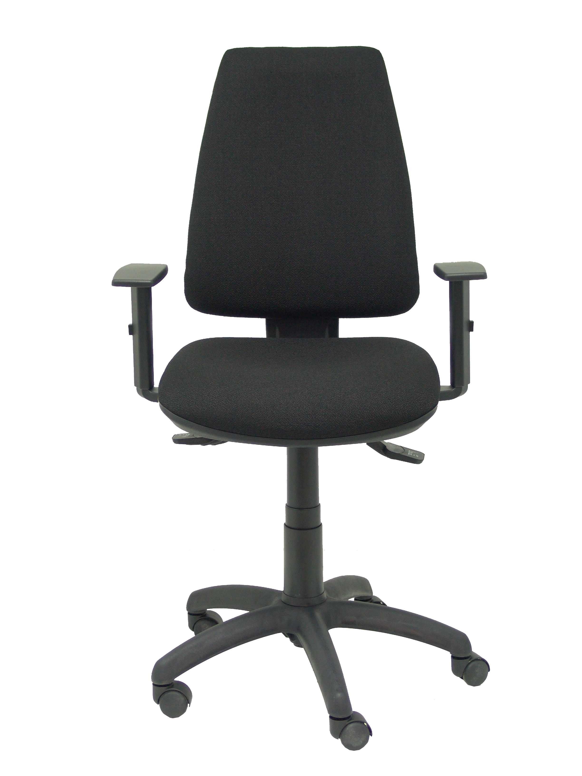 Silla Elche S Brazos Regulables Bali Color Negro