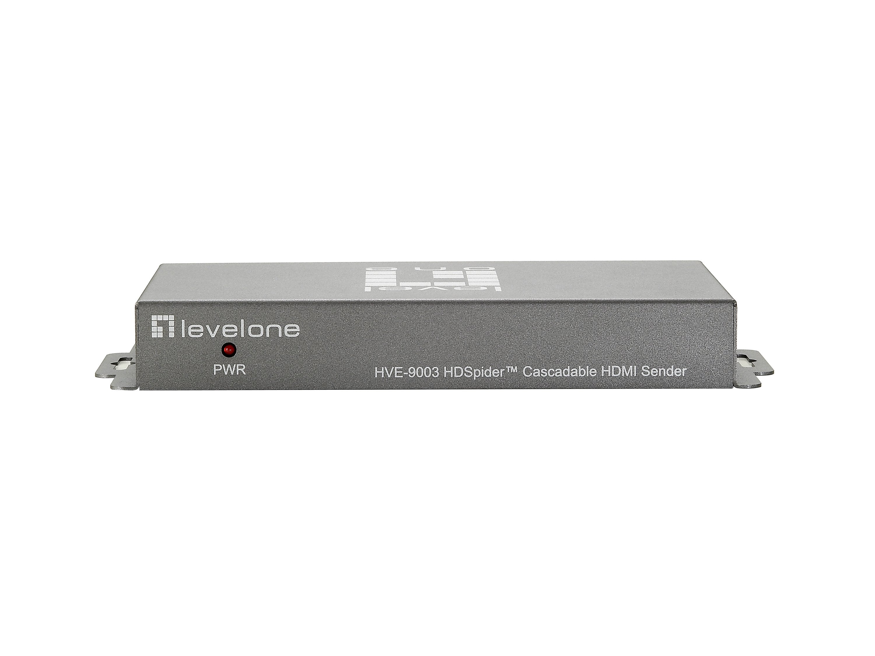 EAN 4015867145371 - LevelOne HVE-9003 extensor audio/video Transmisor de señales AV Gris imagen 4