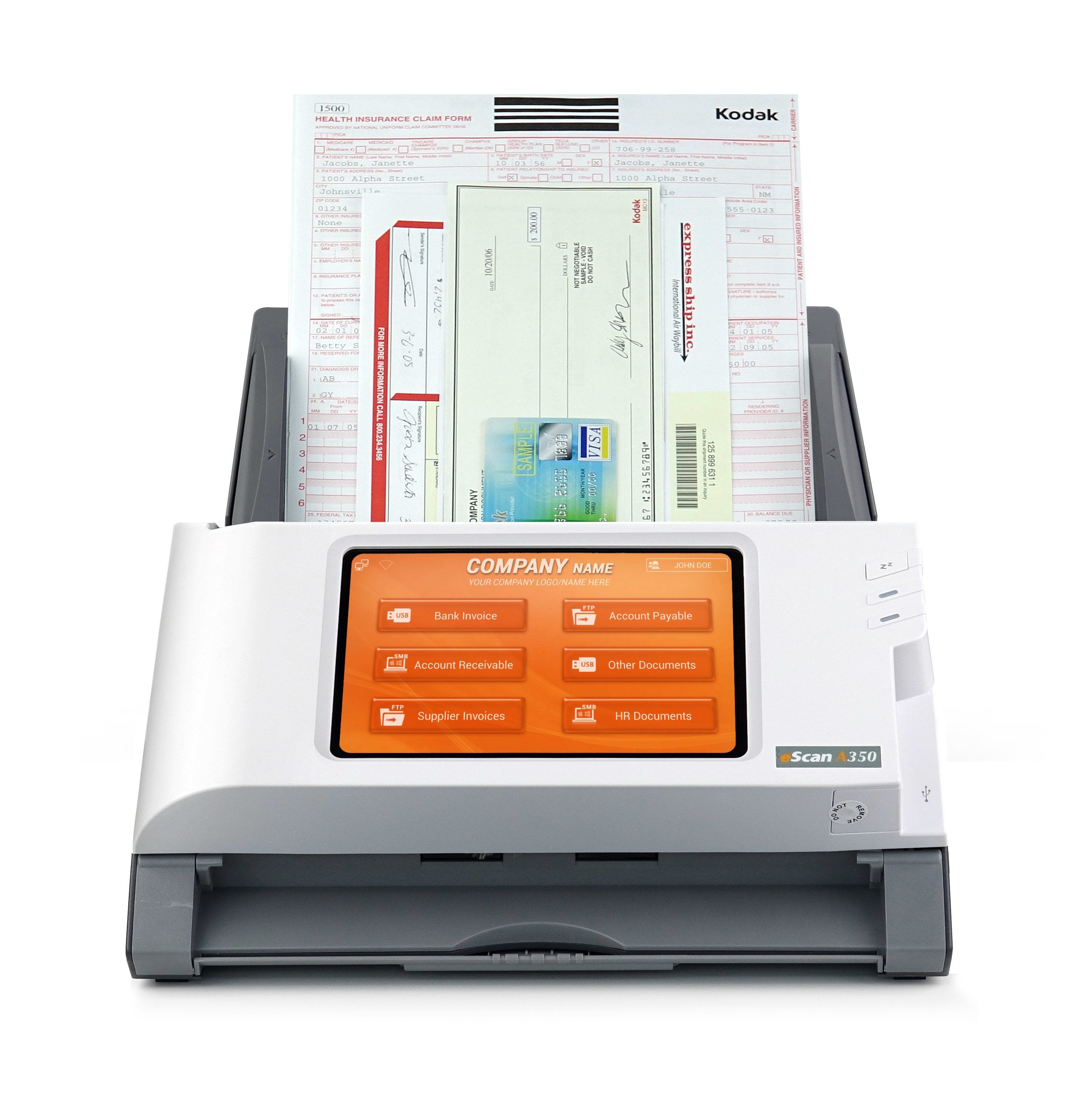 EAN 4042485638800 - Plustek eScan A350 Enterprise Alimentador automático de documentos (ADF) + escáner de alimentación manual imagen 4