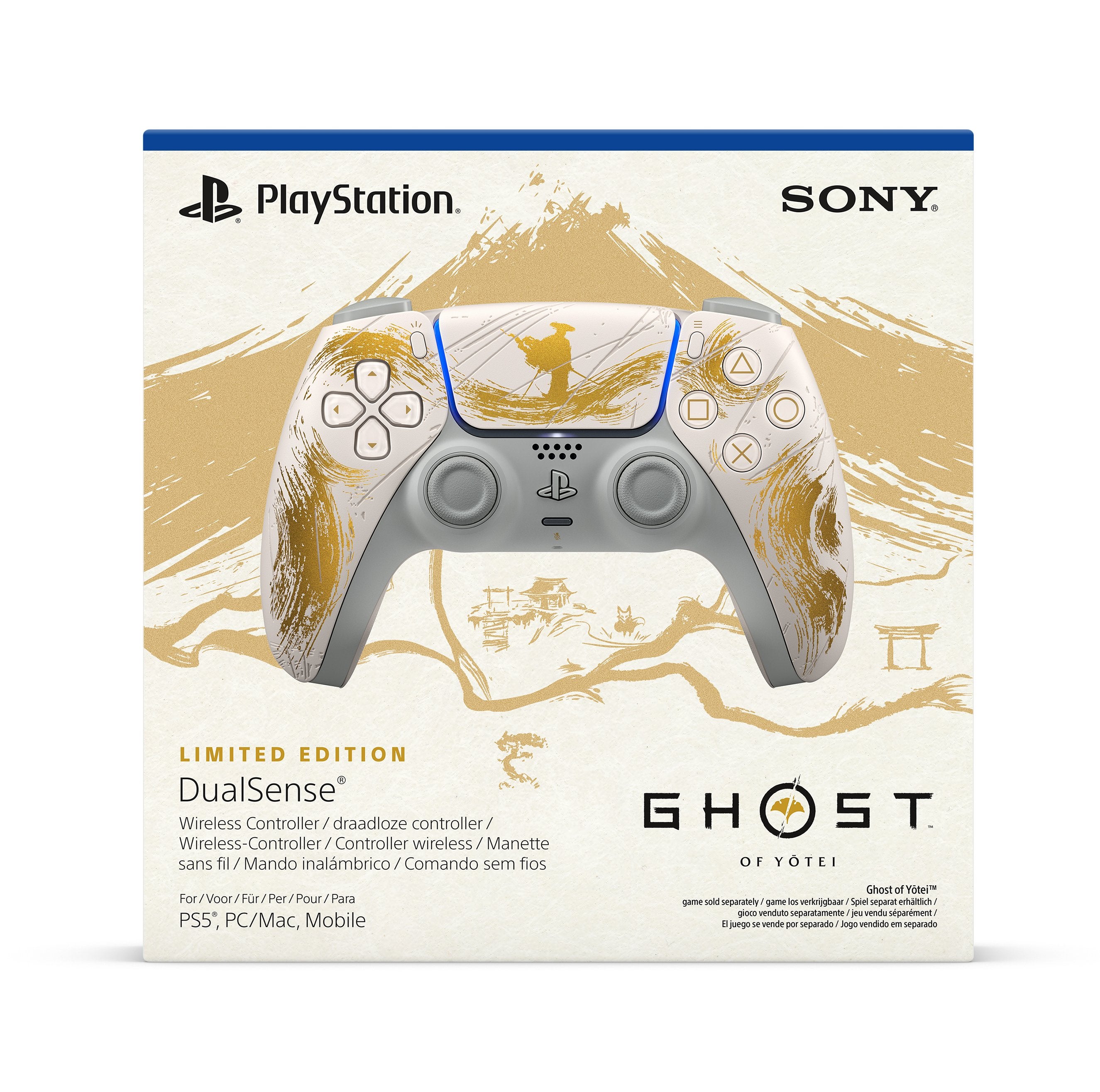 EAN 711719599012 - Sony Dualsense Ghost of Yotei Limited Edition Oro, Blanco Bluetooth/USB Gamepad Analógico/Digital PlayStat imagen 7