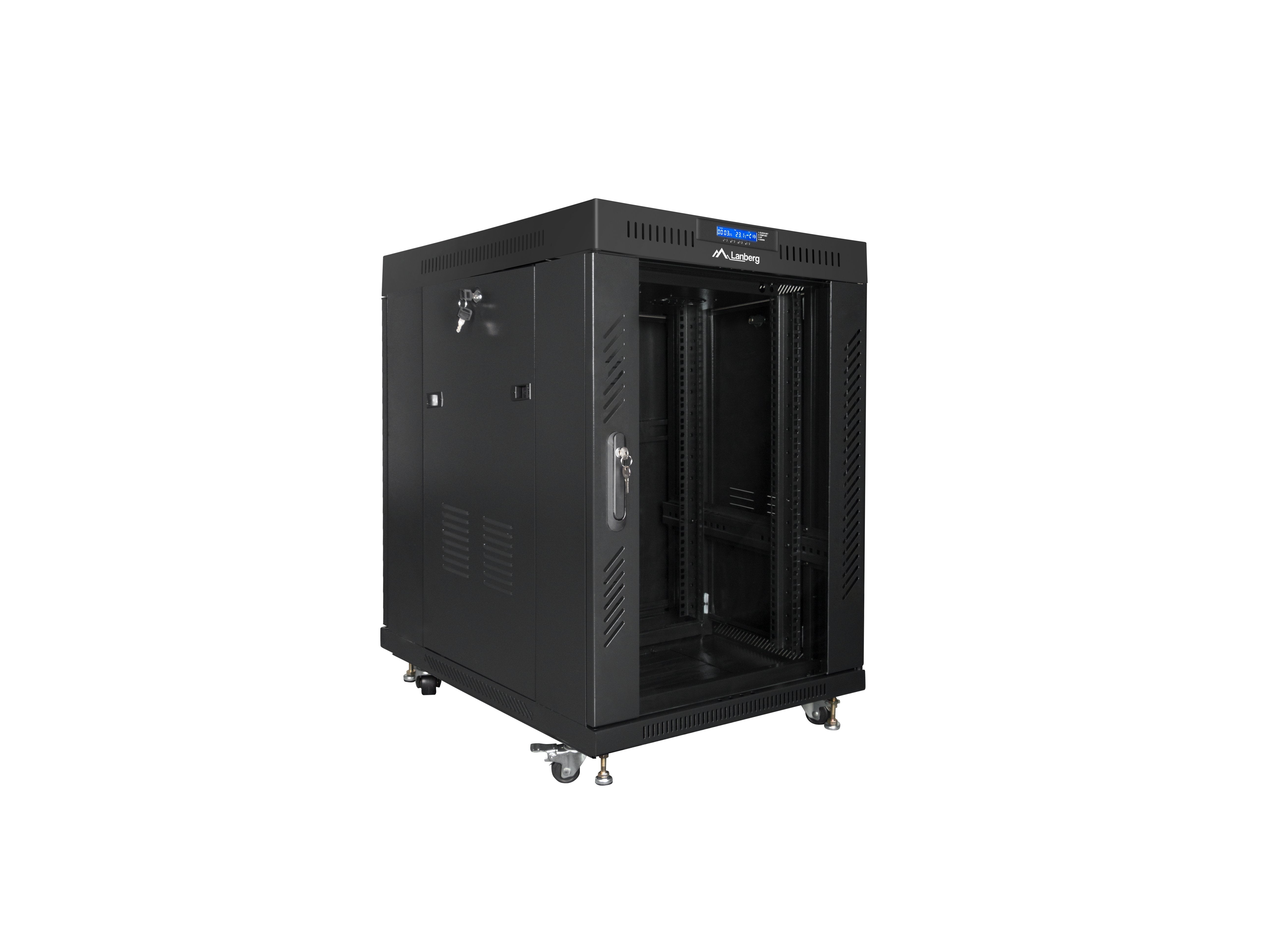 EAN 5901969433883 - Lanberg FF01-8015-12BL armario rack 15U Rack o bastidor independiente Negro imagen 2