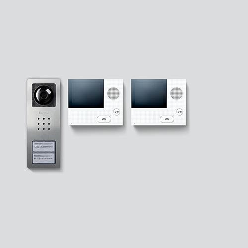 Siedle Video-Set Set Cvb 850-2 E W Siedle Basic Edelstahl Gebrstet