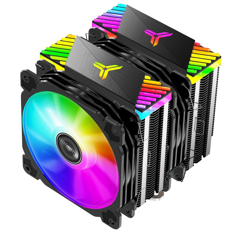 K Jonsbo Cr-2000 Gt Cpu Disipador Dual Tower, Argb - 2x 120mm, Negro