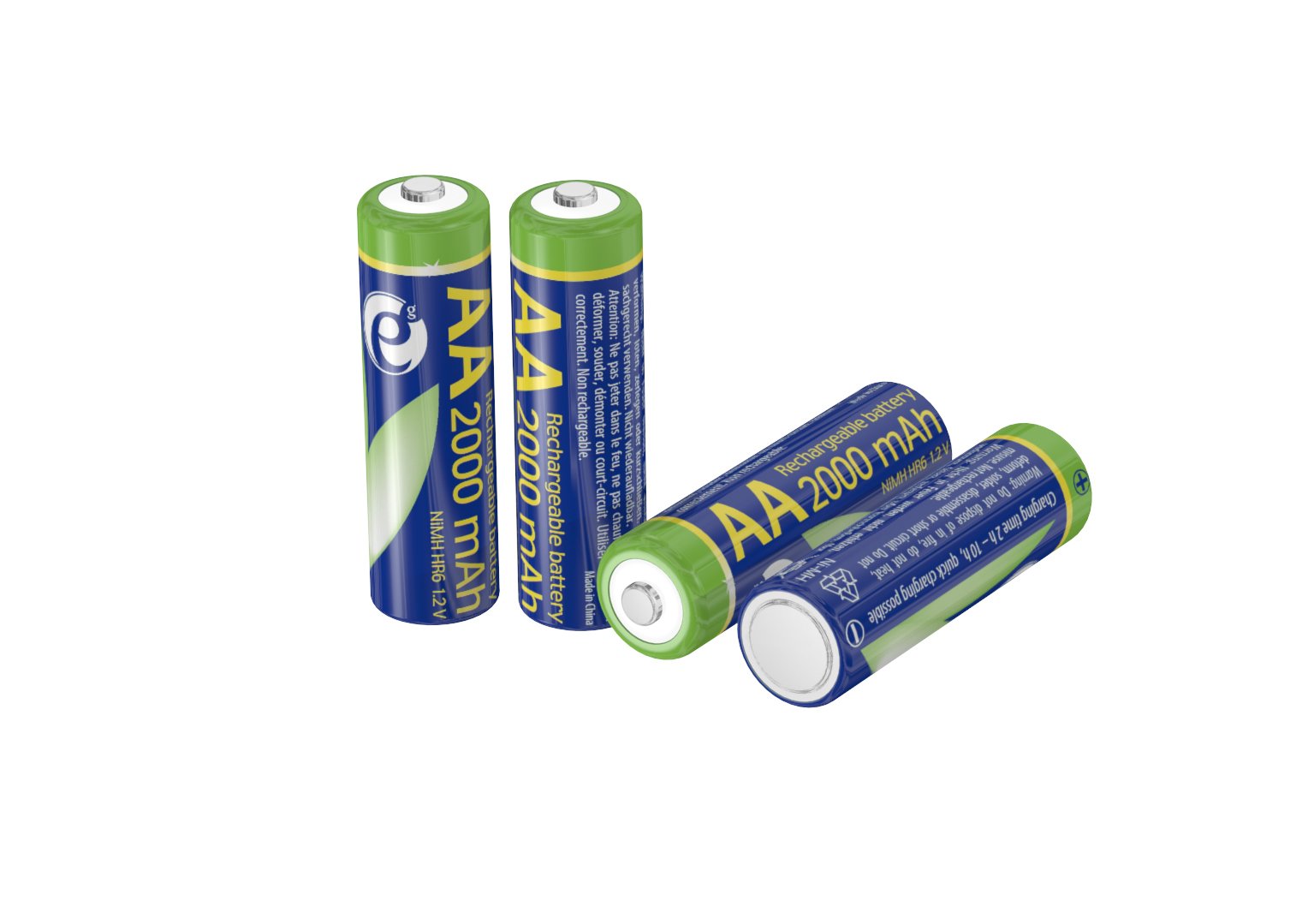 Energenie Akku Aa Instant 2000mah 4er Pack Eg-Ba-Aa20r4-01