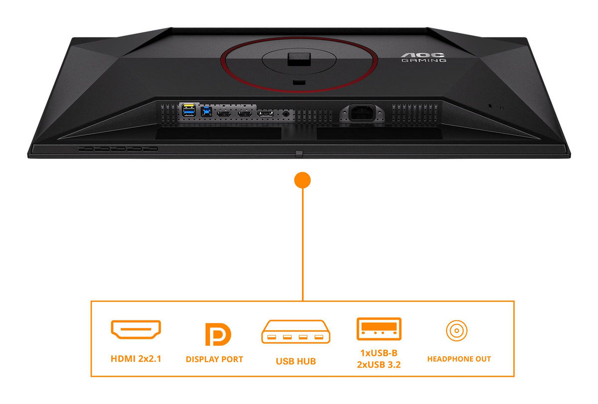 EAN 4038986183048 - AOC G4 Q27G4SDR pantalla para PC 67,3 cm (26.5") 2560 x 1440 Pixeles Quad HD QD-OLED Negro, Rojo imagen 4