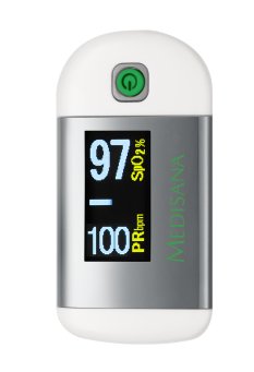 EAN 4015588794551 - Medisana PM 100 monitor de ritmo cardiaco Dedo Plata, Blanco imagen 3