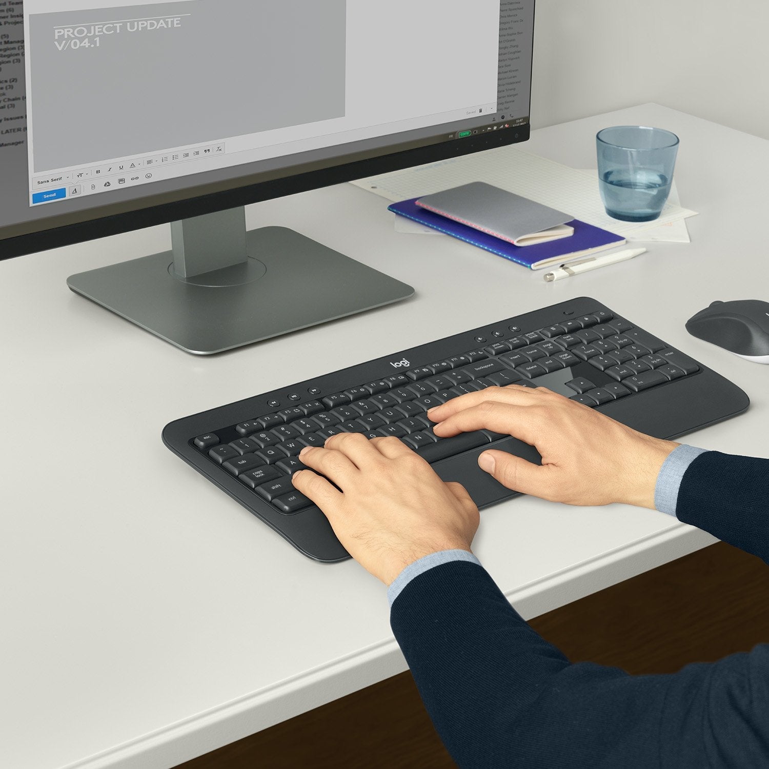 Logitech Mk540 Rf Wireless Azerty Belgisch Schwarz - Weiss