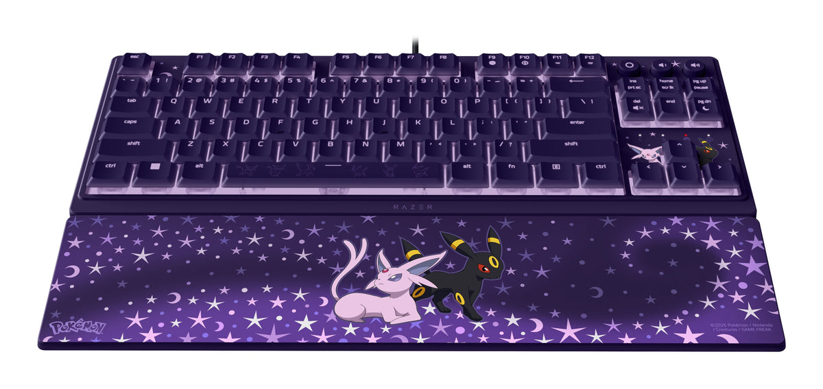 Razer Ornata V3 Tenkeyless Espeon & Umbreon Edition Teclado Juego Usb Púrpura