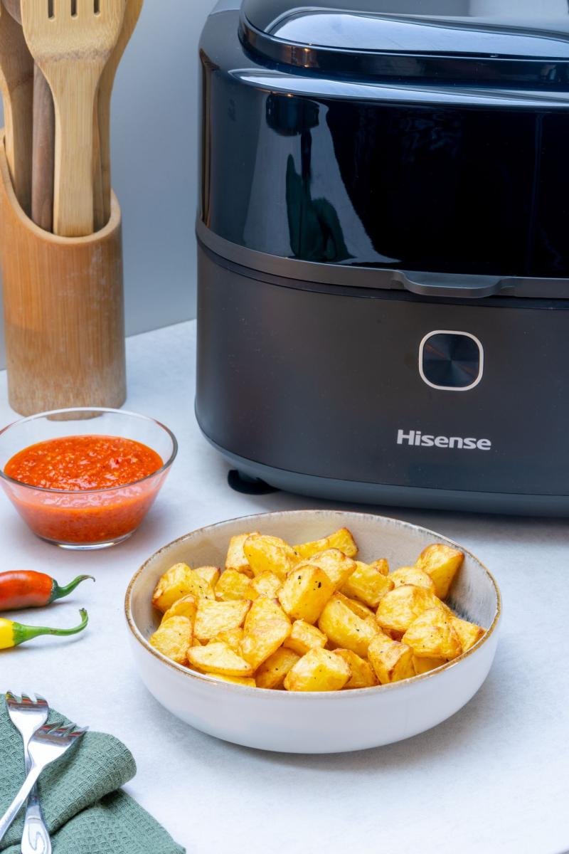 EAN 3838782818547 - Hisense HAF1350DR Sencillo 6,7 L Independiente 1350 W Freidora de aire caliente Negro imagen 10
