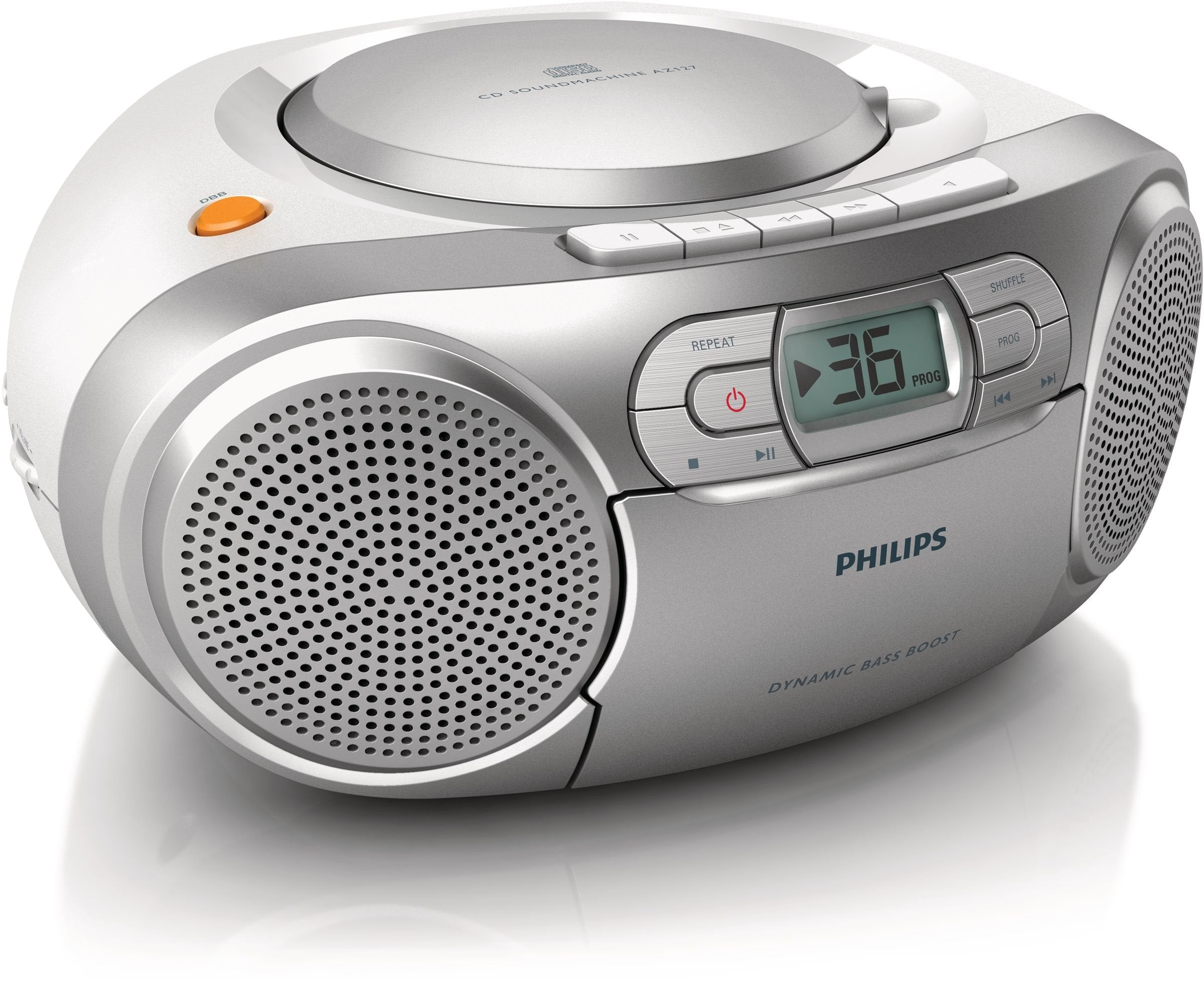 EAN 8712581660192 - Philips AZ127/12 reproductor de CD Gris Reproductor de CD portátil imagen 2