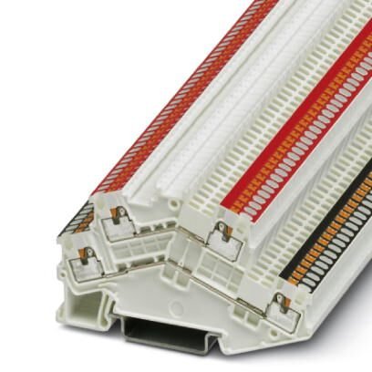 Phoenix 3214662 Pttbs-1,5 Swh U-Bk O-Rd Borne De Doble Nivel Knx Negro Rojo