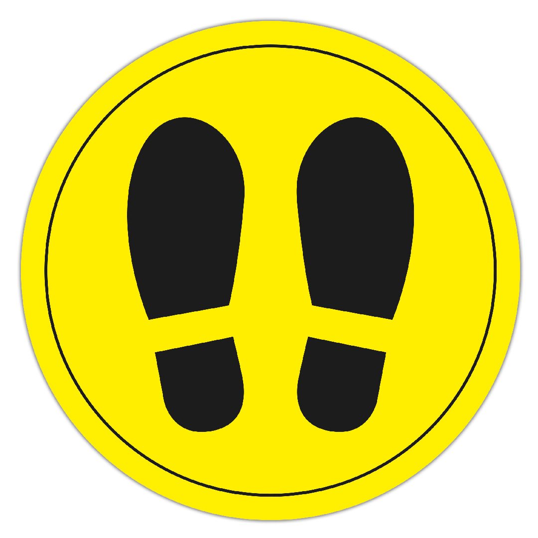 EAN 8410782185970 - APLI 18597 señal autoadhesiva Cloruro de polivinilo (PVC) Negro, Amarillo imagen 1