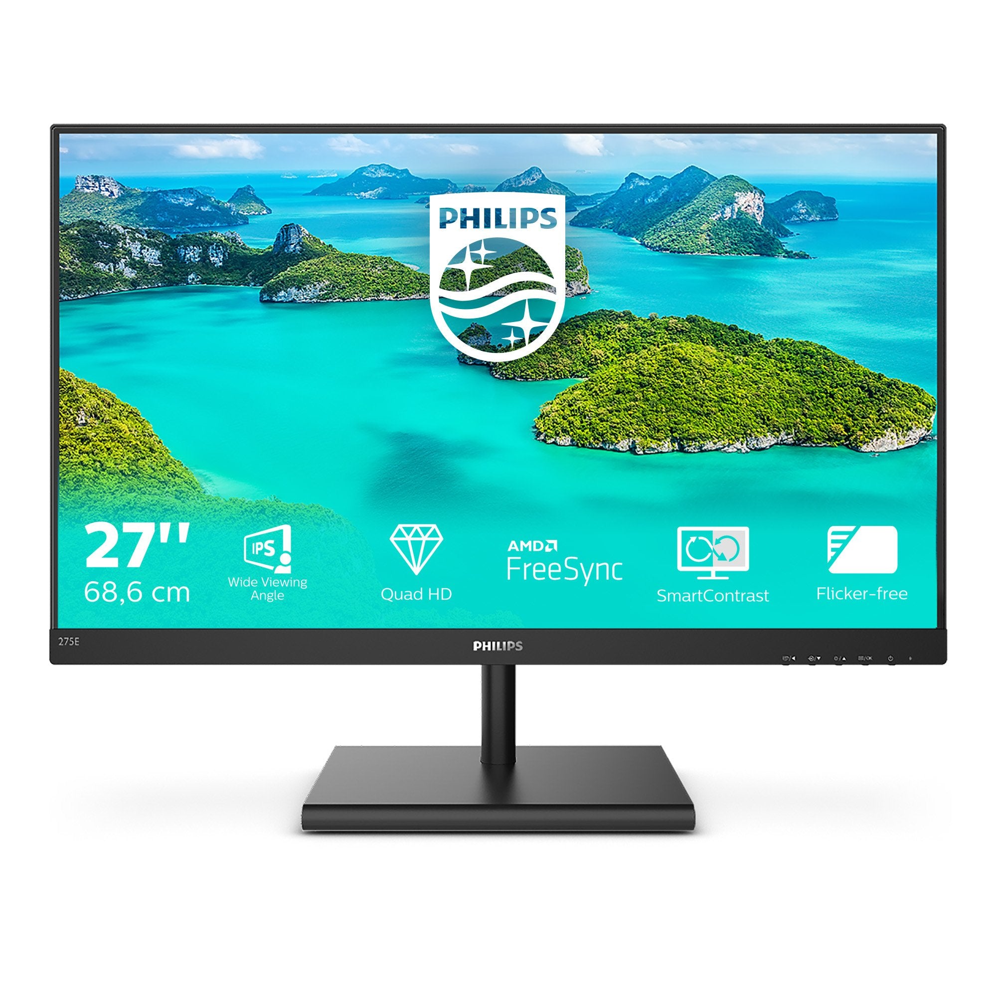 EAN 8712581758554 - Philips E Line 275E1S/00 pantalla para PC 68,6 cm (27") 2560 x 1440 Pixeles Quad HD LED Negro imagen 2