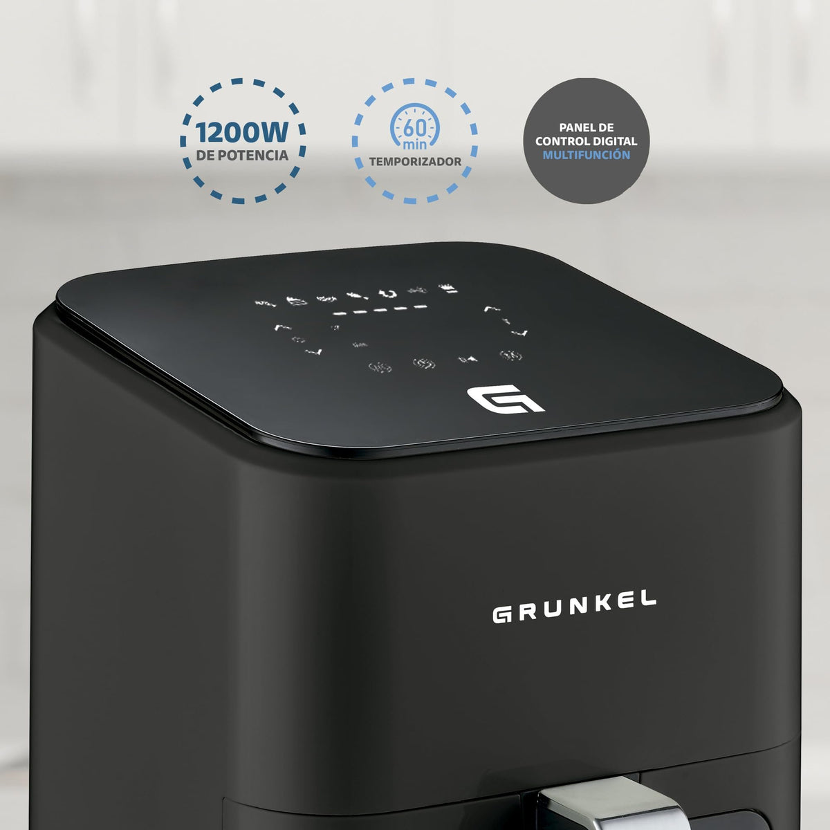 EAN 8426156017761 - Grunkel BLACKEASYFRYER freidora Sencillo 4 L Independiente 1200 W Freidora de aire caliente Negro imagen 9