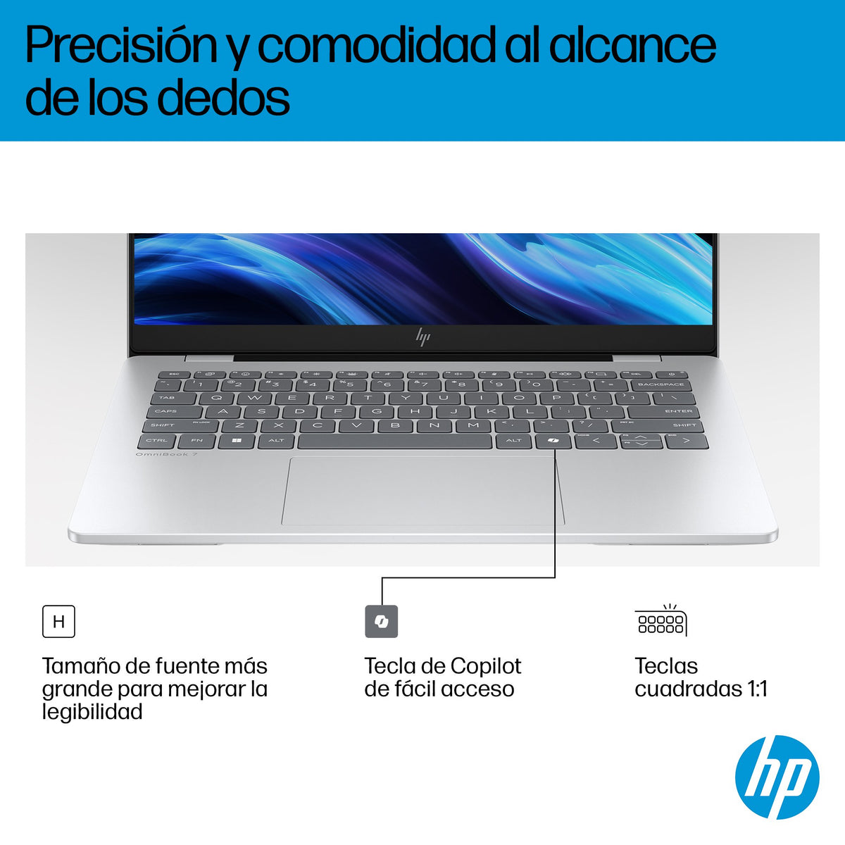 EAN 199251188053 - HP OmniBook 7 AI 14-fr0016ns Intel Core Ultra 7 255H Portátil 35,6 cm (14") 2K 32 GB LPDDR5-SDRAM 1 TB SSD imagen 9