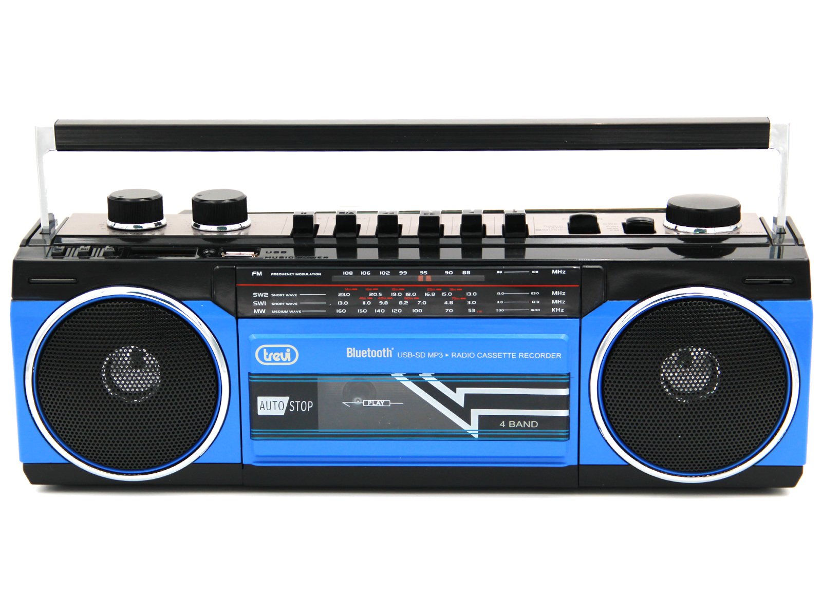 EAN 8011000018683 - Trevi RR 501 BT Personal Analógica Negro, Azul imagen 3