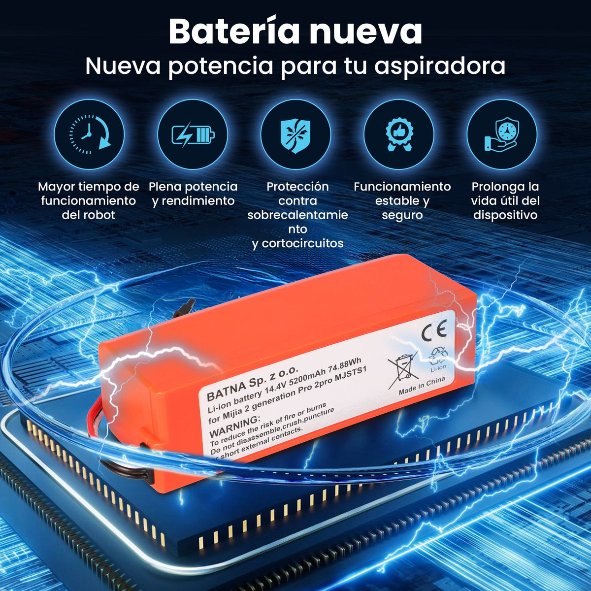 Xiaomi Mop P Mop Pro2 Pro 2pro Mjsts1 14.4v 2600mah