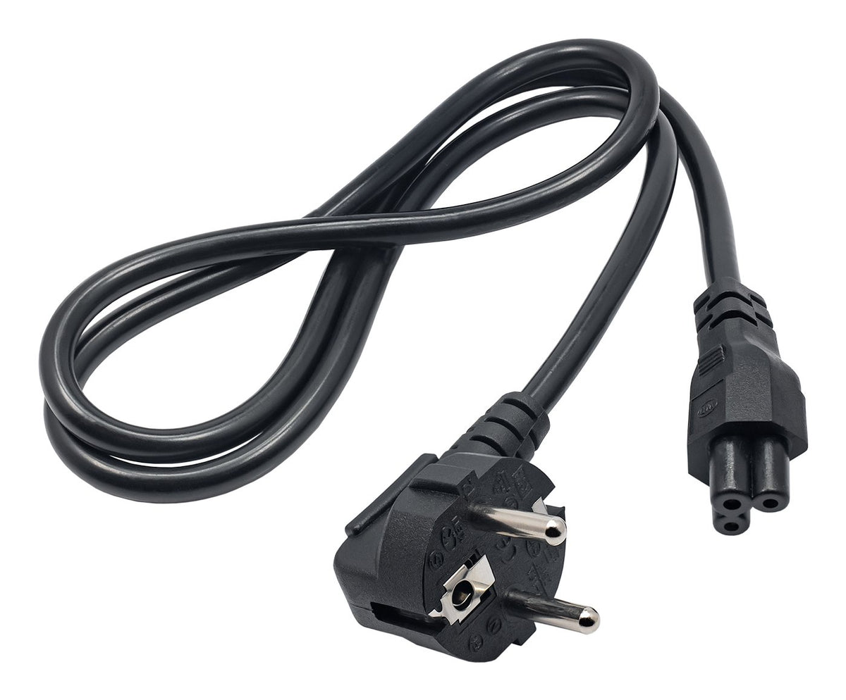 EAN 5901720134523 - Akyga Cable power AK-NB-08A Hybrid standard C/E/F CEE 7/7 - Euro 3-Pin C5 IEC - Kabel - 1 m Negro CEE7/7 imagen 1