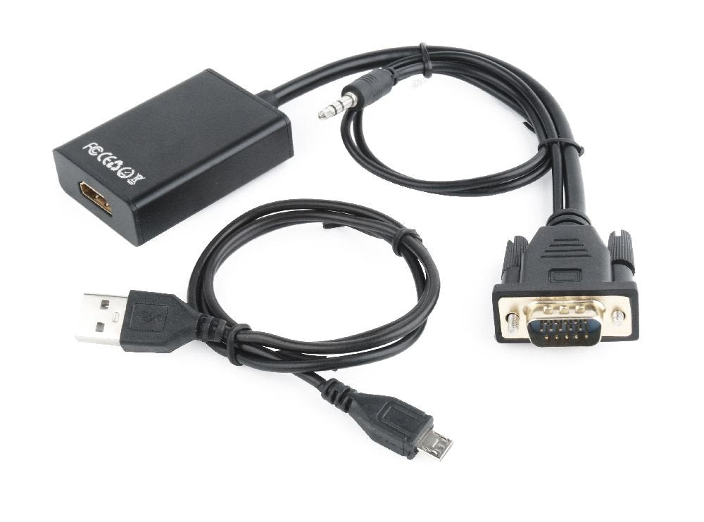 EAN 8716309098762 - Gembird A-VGA-HDMI-01 adaptador de cable de vídeo 0,15 m HDMI tipo A (Estándar) VGA (D-Sub) Negro imagen 5