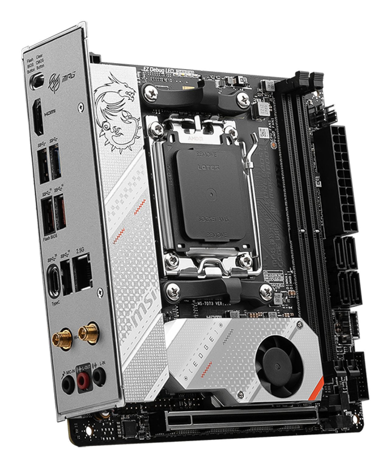 EAN 4711377010146 - MSI MPG B650I EDGE WIFI placa base AMD B650 Zócalo AM5 mini-ATX imagen 4