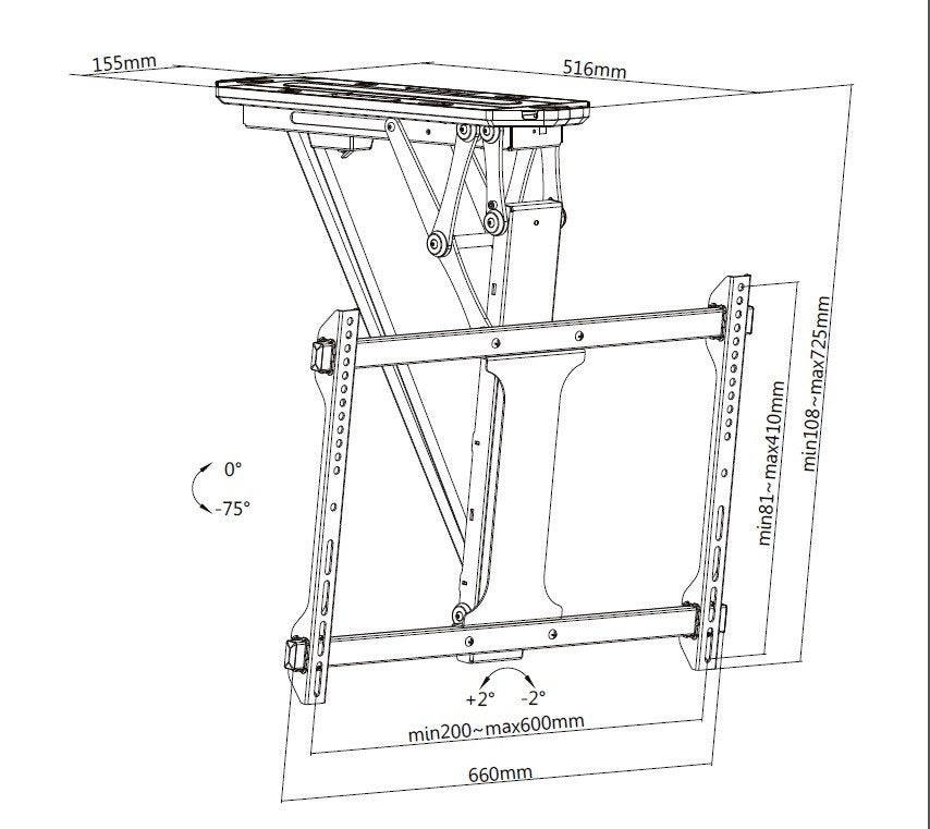 EAN 4015867227152 - Equip 650329 soporte para TV 177,8 cm (70") Negro imagen 9