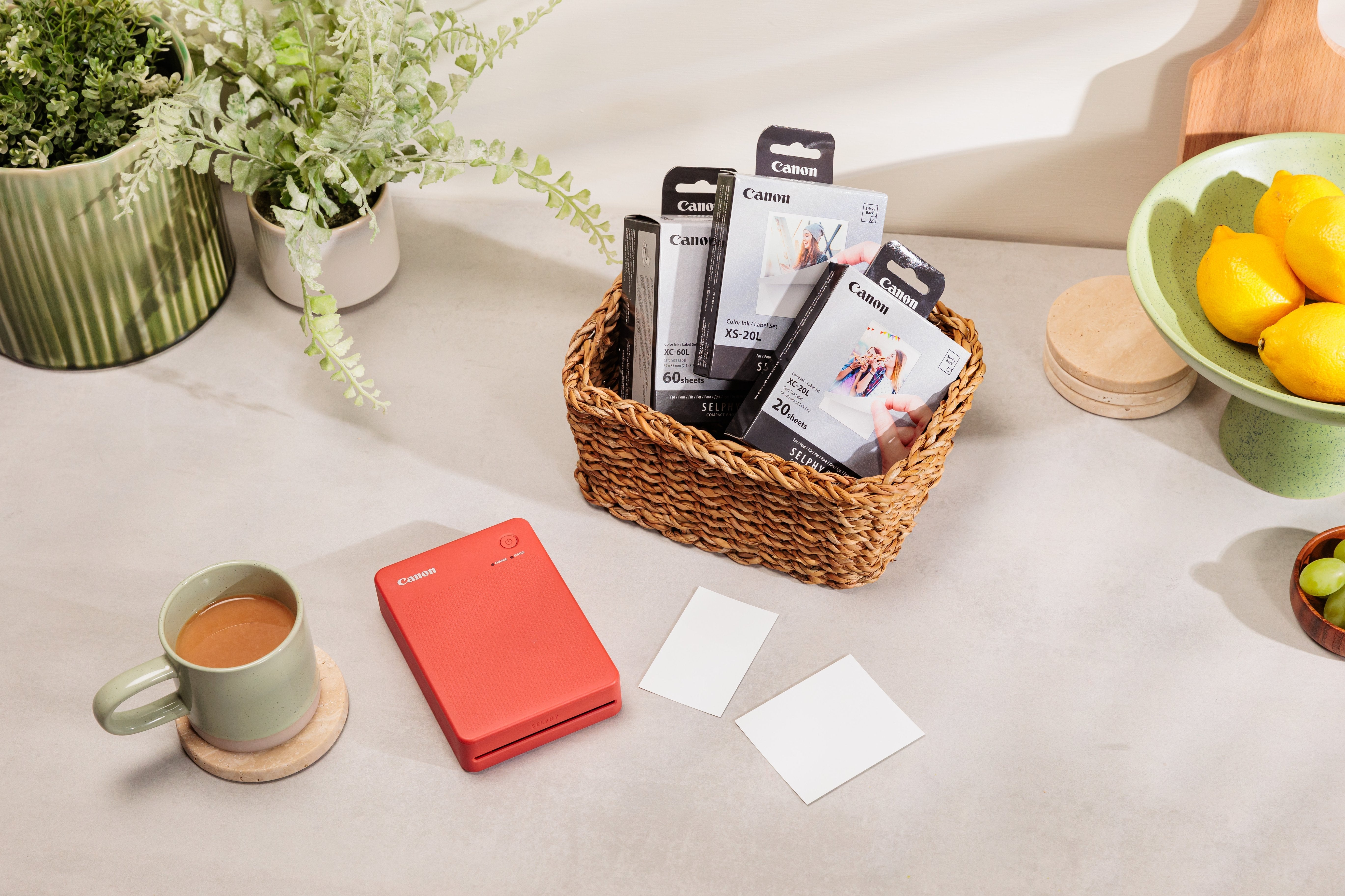 Canon Selphy Qx20 Bk Impresora De Foto Pintar Por Sublimación 287 X 287 Dpi 2.8" X 3.3" (7.2x8.5cm) Wifi