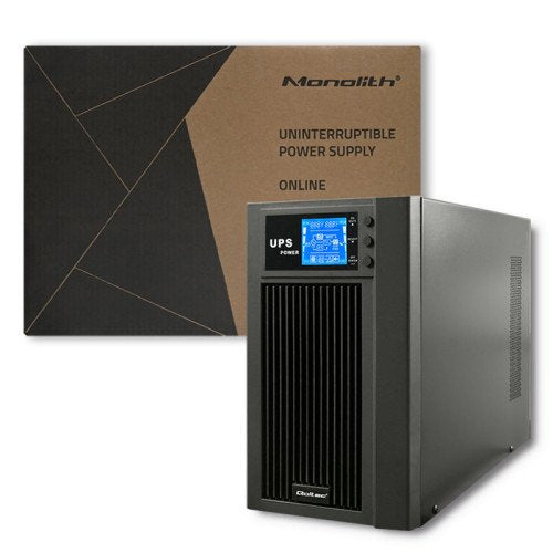 Qoltec 53043 Uninterruptible Power Supply On-Line 3kva 2.4kw Lcd Usb