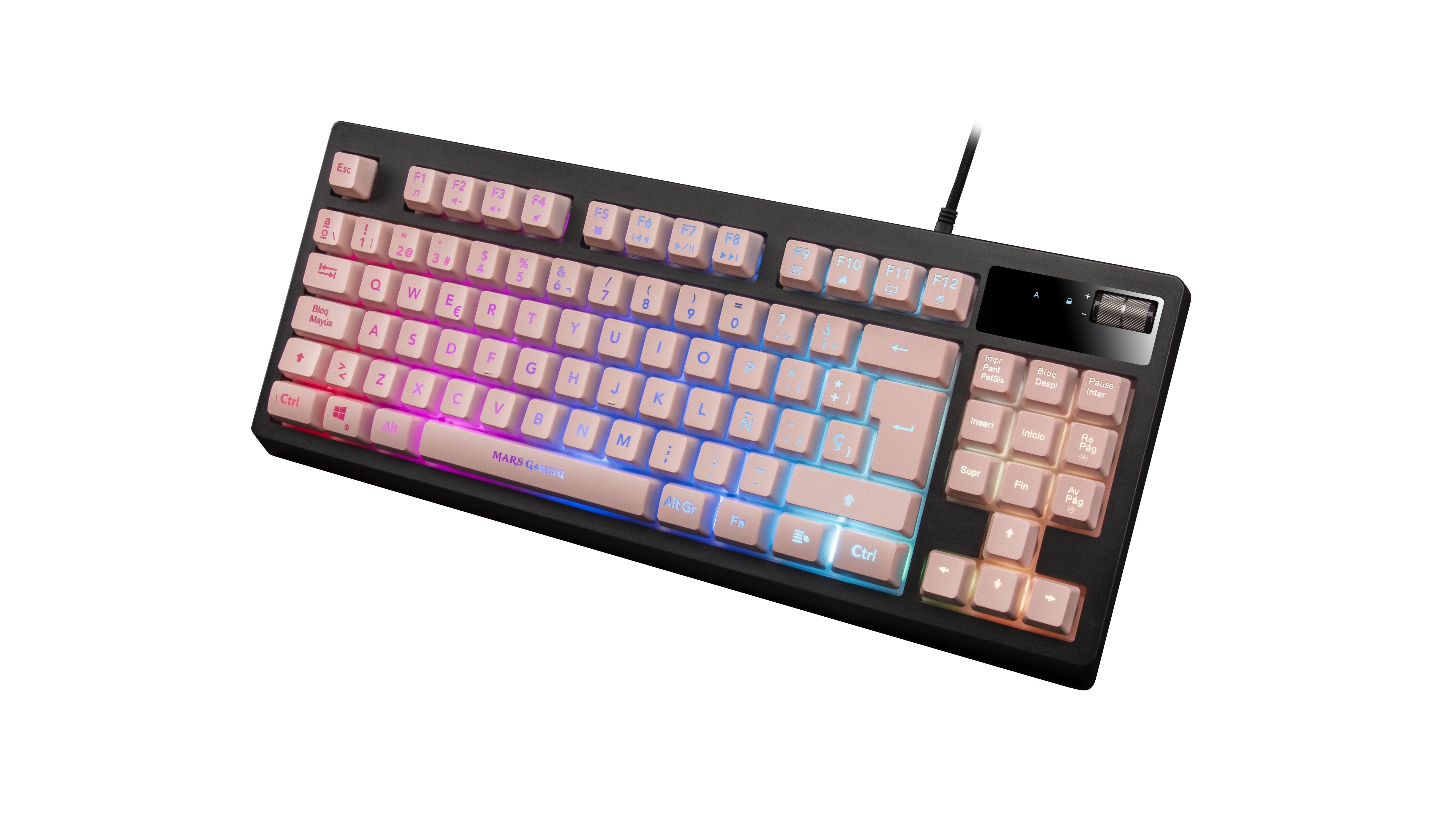 EAN 4710562755626 - Mars Gaming MKAXPES teclado Juego USB Negro, Rosa imagen 3