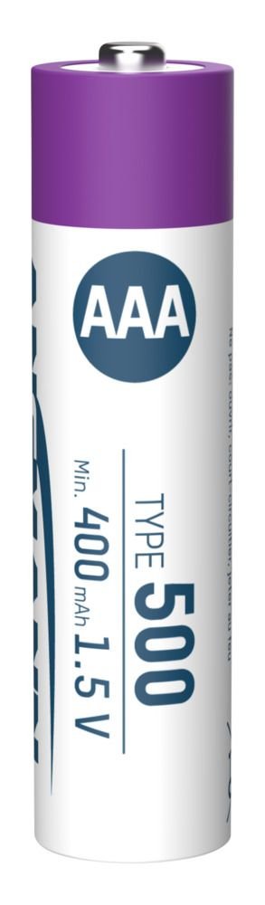 Ansmann 1311-0028 Baterías Recargables Litio Micro Aaa Tipo 500 (Min. 400 Mah) Pack 4
