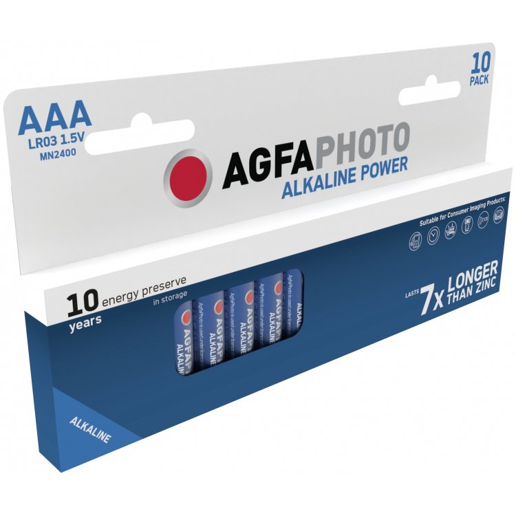 Agfaphoto Pilas Alcalinas Micro Aaa Lr03 10 Piezas