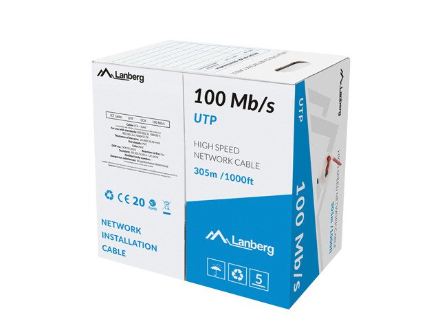 EAN 5901969427622 - Lanberg LCU5-10CC-0305-R cable de red Rojo 305 m U/UTP (UTP) imagen 1