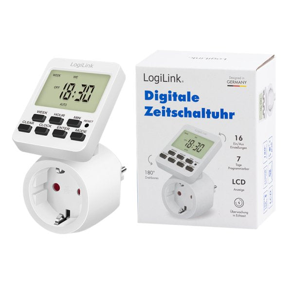 Logilink Temporizador Digital Con Pantalla Giratoria