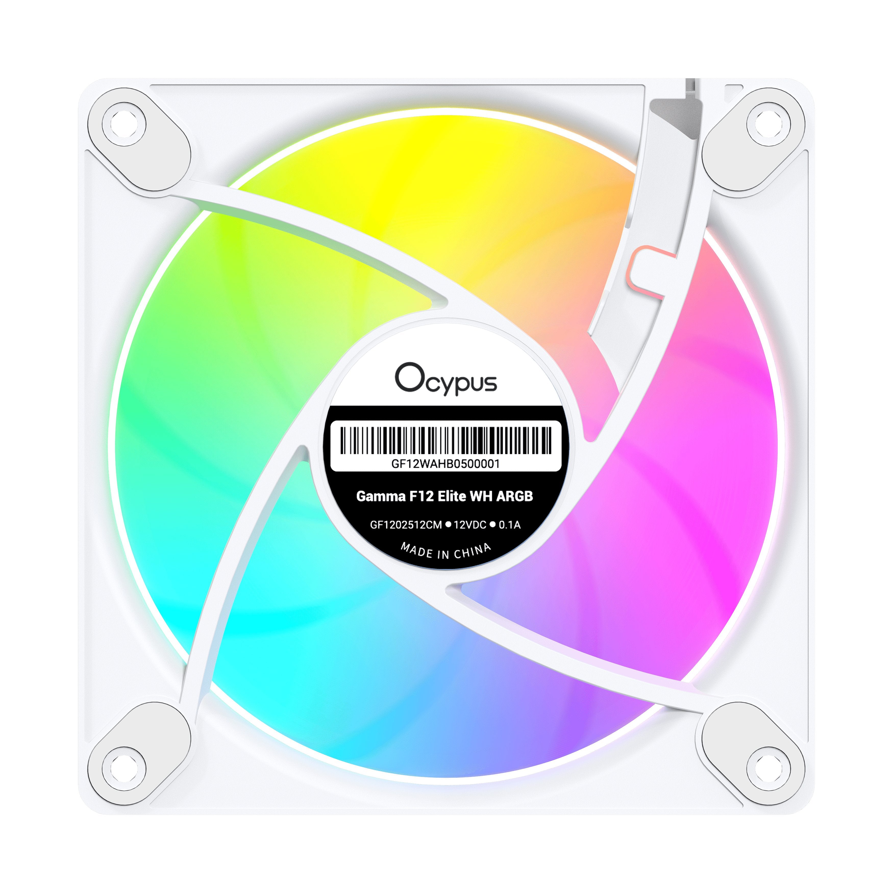 Ocypus Gamma F12 Elite Argb (Blanco, Reverse, Pack De 3, 120 Mm) Gamma-F12-Wh3am01e-Gl