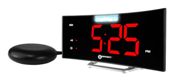 EAN 3521350008487 - Geemarc Telecom Wake'n'Shake Curve Reloj despertador digital Negro imagen 1