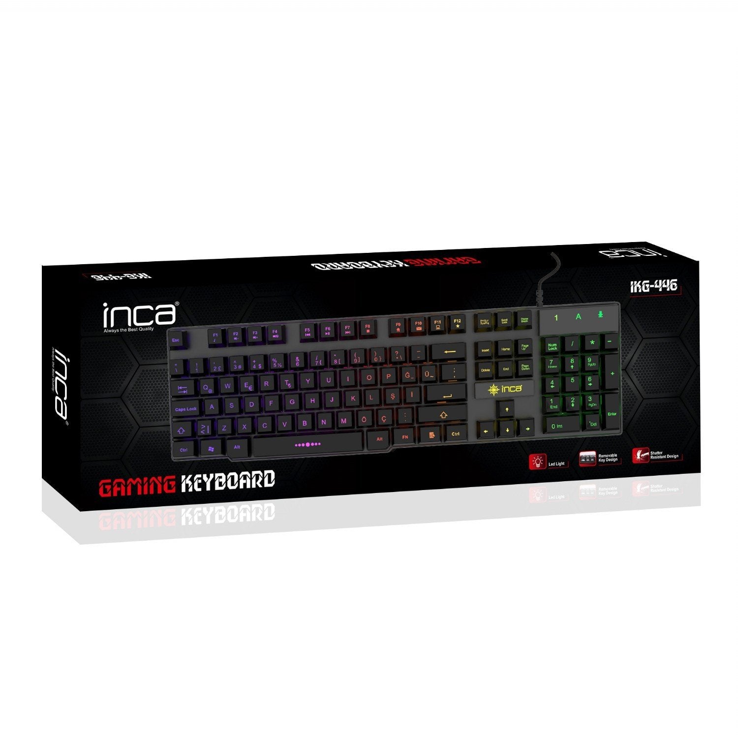 EAN 8697980470118 - Inca IKG-446 teclado Juego USB Negro imagen 8
