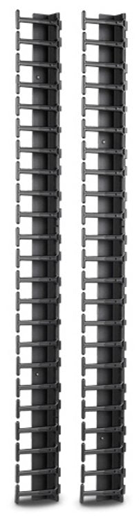 Apc Panel De Organización De Cables Para Bastidor Negro 48u Conforme A La Taa (Paquete De 2) Para P/N: Ar9307sp Ar9307sp-R Smx3000hvtus Smx3000lvus Srt1000rmxli Srt1000rmxli-Nc
