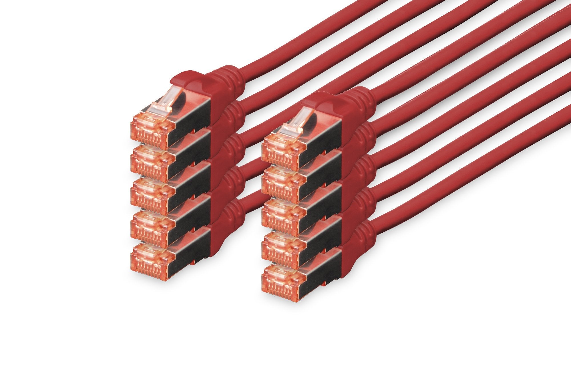 EAN 4016032441564 - Digitus DK-1644-005-R-10 cable de red Rojo 0,5 m Cat6 S/FTP (S-STP) imagen 1