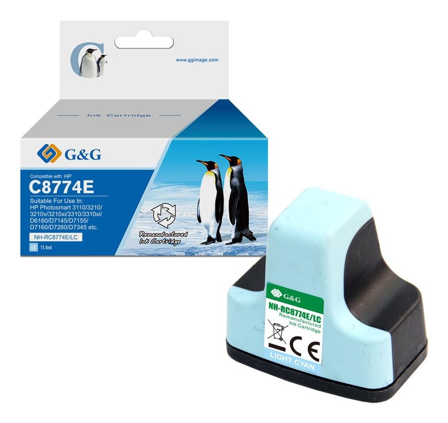 G&G Tinta Compatible Hp 363 C8774ee Xl-Hellcyan
