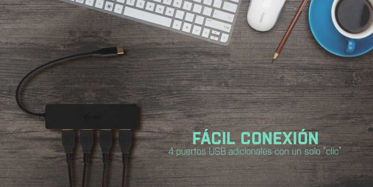 I-Tec Hub Usb-C 4 Puertos Usb 3.0