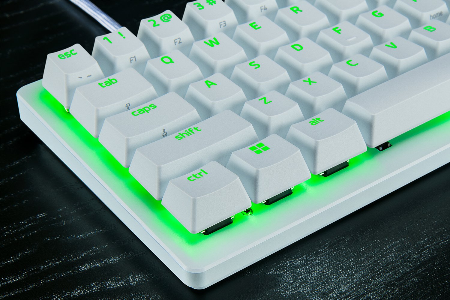 Teclado Razer Huntsman V3 Pro Tenkeyless - Blanco - Us Layout