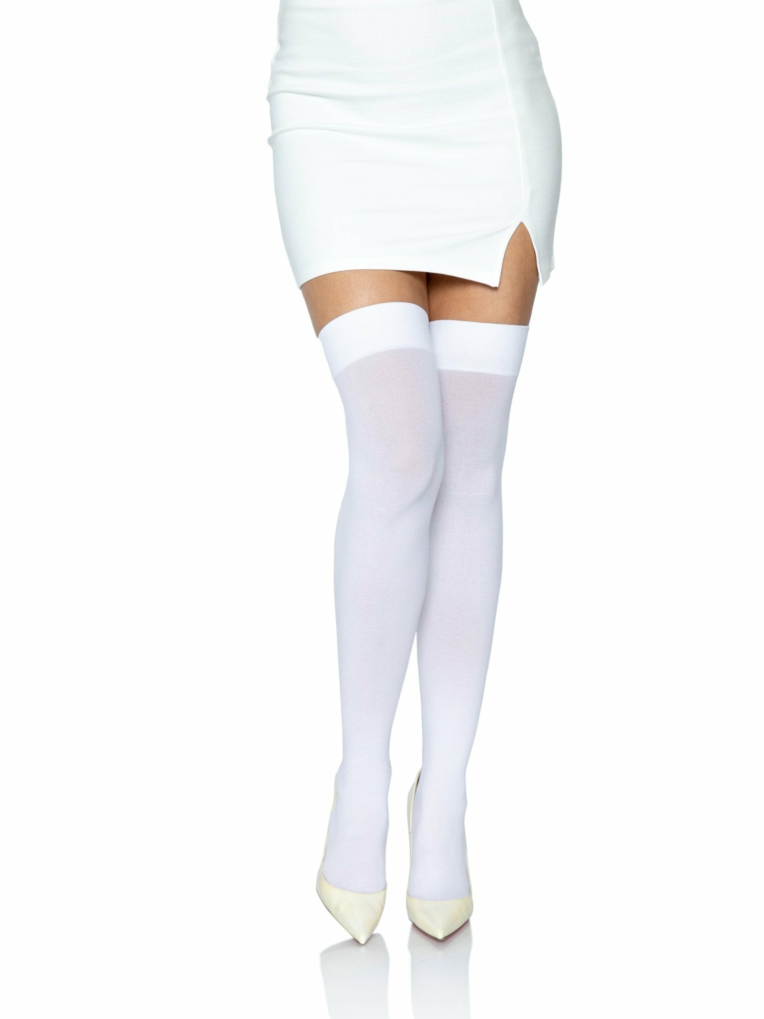 Leg Avenue - Medias Opacas Blanco