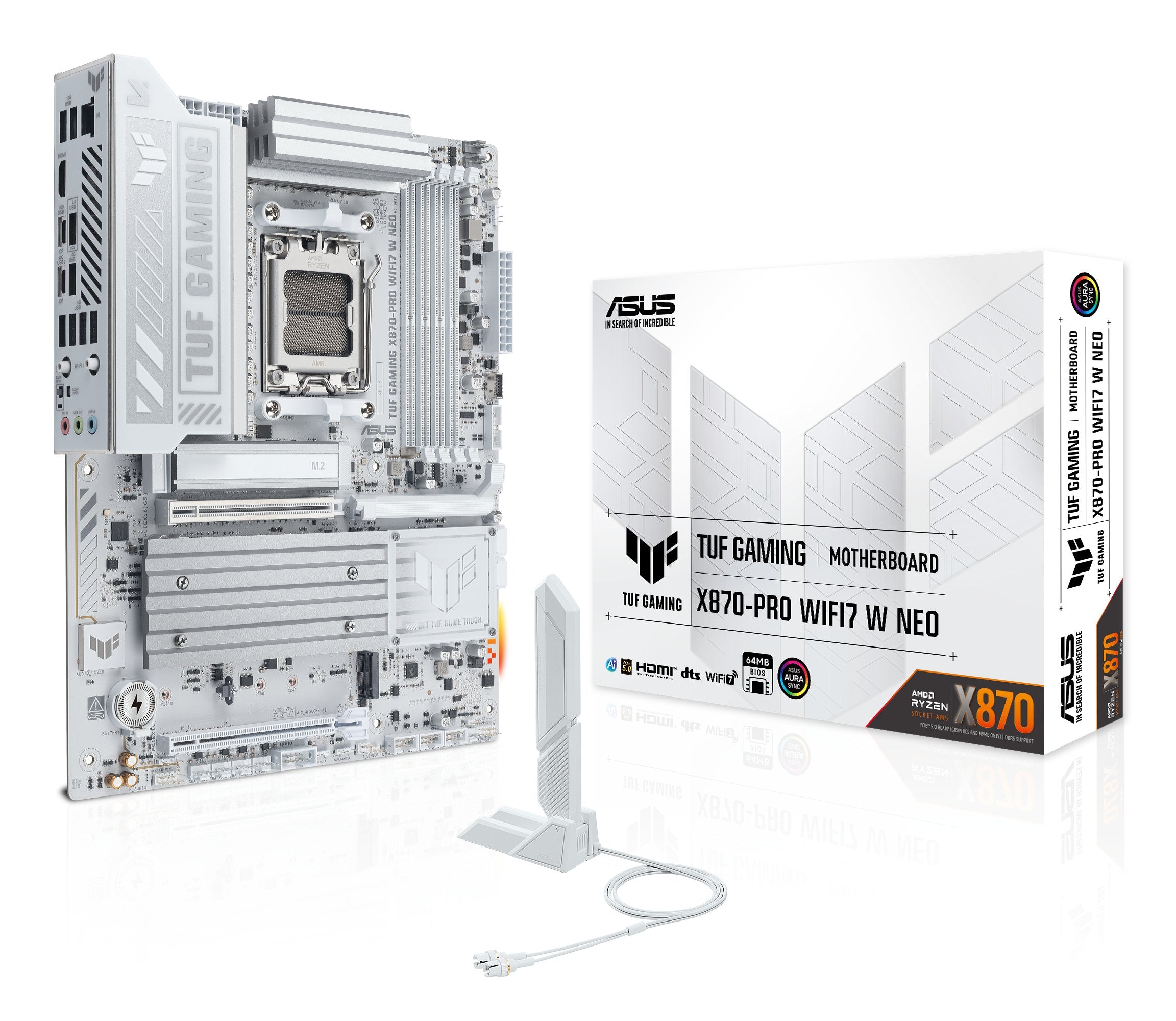 EAN 4711636425247 - ASUS TUF GAMING X870-PRO WIFI7 W NEO AMD X870 Zócalo AM5 ATX imagen 13