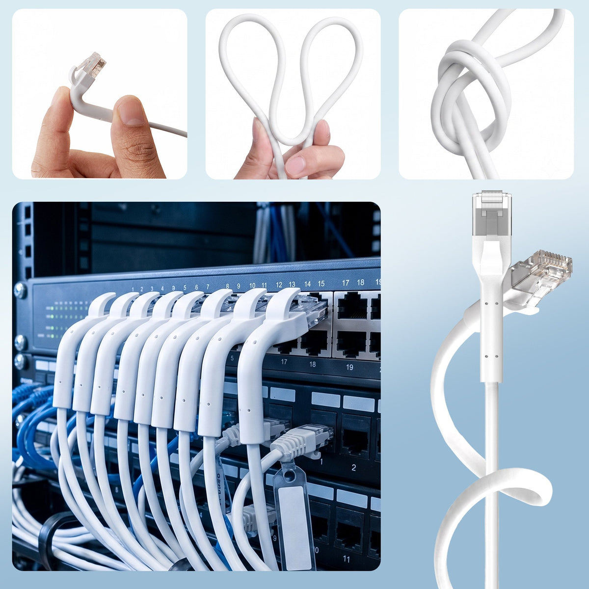 EAN 5906168638978 - Extralink Kat.6A U/FTP 1m 1Gbps Biały | Patchcord LAN | Miedź Kabel sieciowy skrętka, łamana końcówka (EX imagen 10