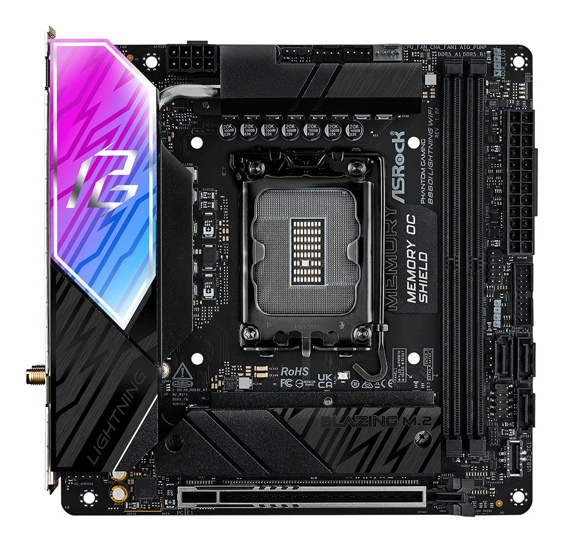 EAN 4711581490420 - Asrock B860I Lightning WiFi Intel B860 LGA 1851 (Socket V1) mini ITX imagen 3